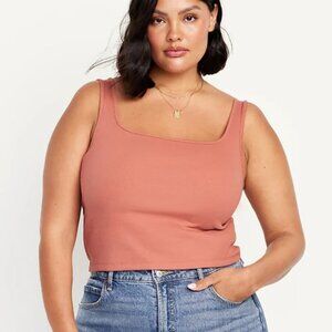 Old Navy ribbed knit crop tank.